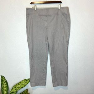 Loft Marisa Straight Gray Black and White Pants Trousers 14